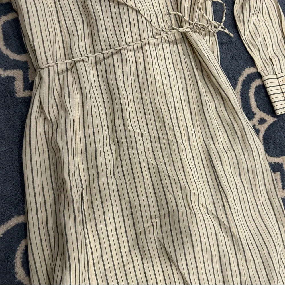 Arket wrap linen striped dress - Picture 13 of 16